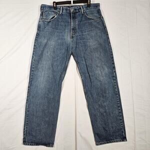 Levis 550 Jeans Mens 36x32 Blue Medium Wash Relaxed Fit Tapered Leg Denim